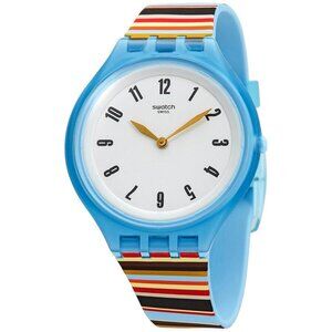FX04289B NWT Swatch Fashion Unisex Quartz Plastic Authentic Watch
